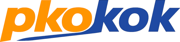 pkokok logo on deep blue header